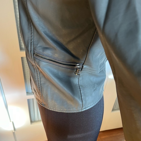 Anthropologie Faux Leather Jacket - Picture 7 of 13